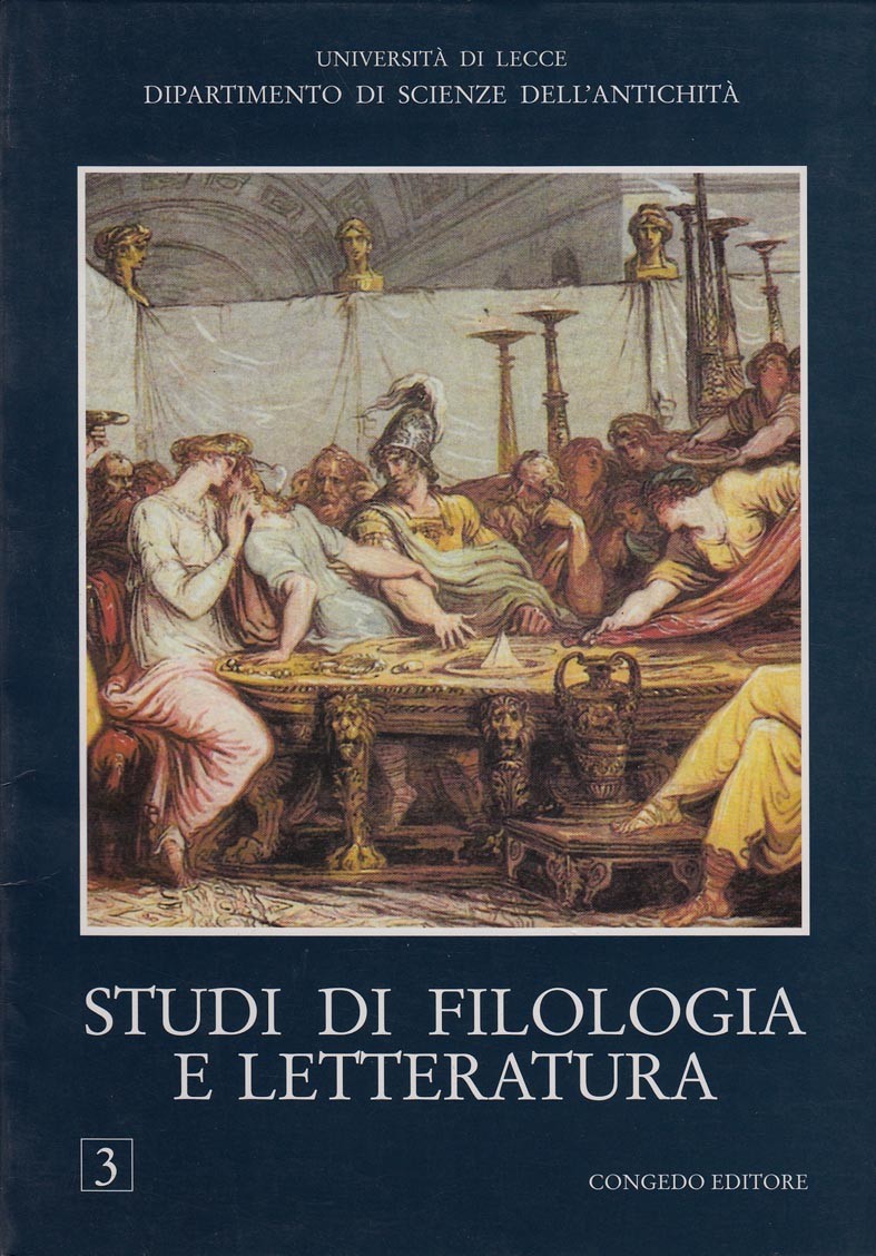 Studi di Filologia e Letteratura. 3